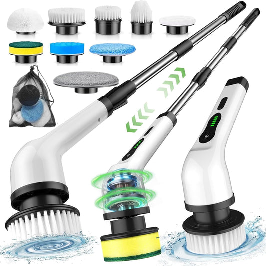 Cleanistic™ Electric Spin Scrubber (9-in-1)