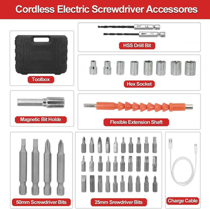 FlexDrive Screwdriver Kit: Cordless & Rechargeable