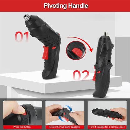 FlexDrive Screwdriver Kit: Cordless & Rechargeable